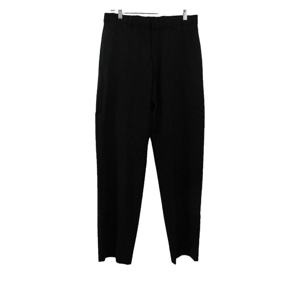 Banana Republic Mens Slacks Size 31/32 Gavin Black Chino Pants Wool Blend EUC